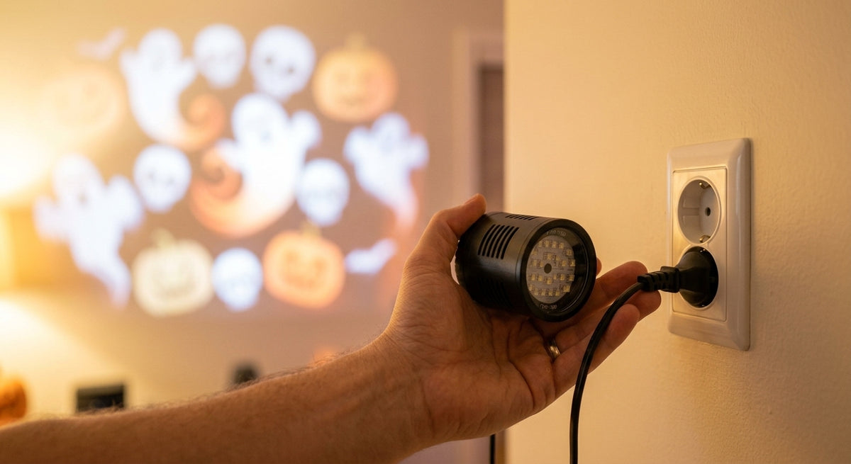 Projecteur Fantômes — Transforme ta fenêtre en maison hantée
